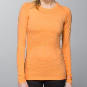 LULU Run: Swiftly Tech Long Sleeve Orange 8